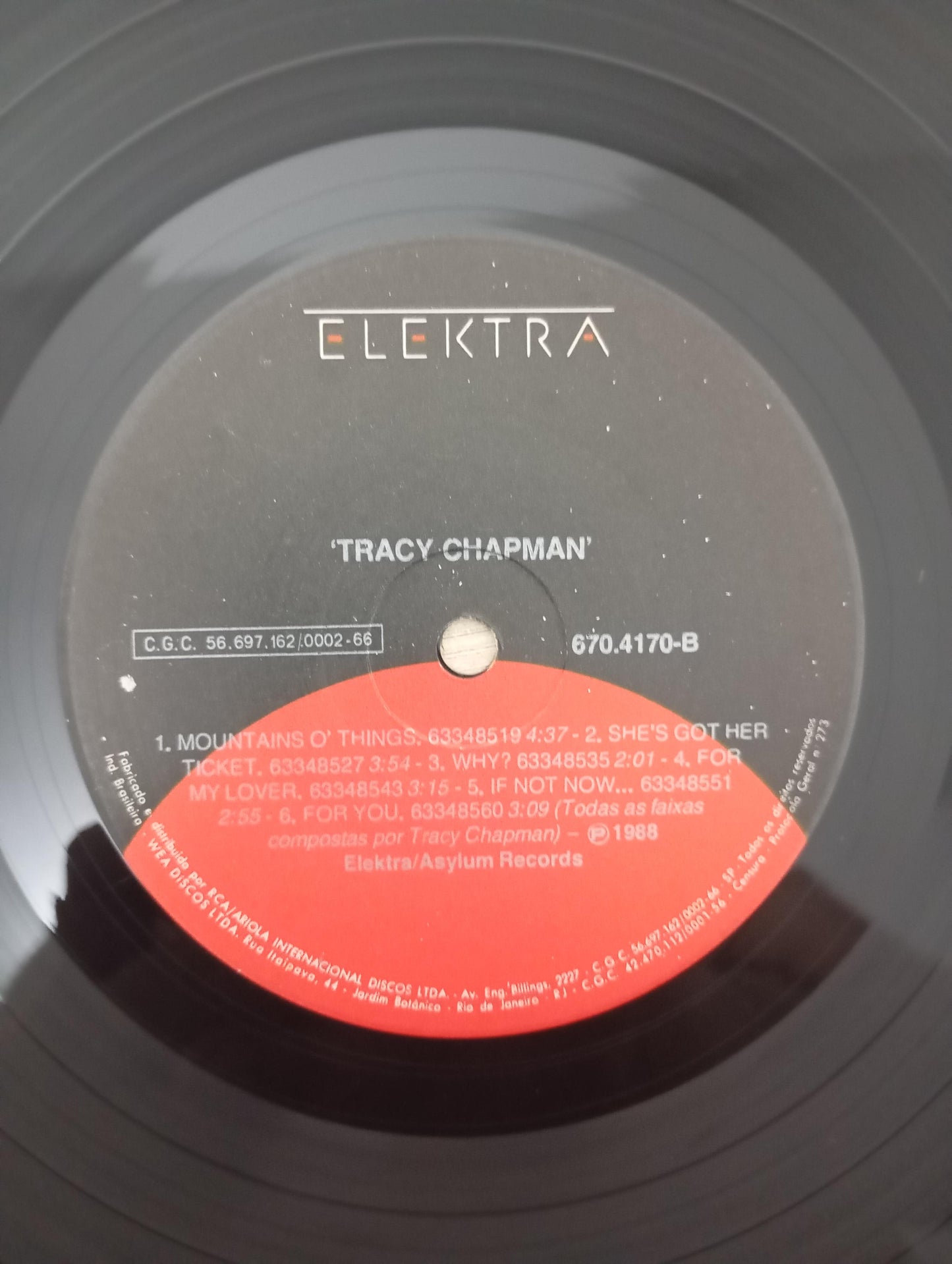 Lp Vinil Tracy Chapman 1988 Com Encarte