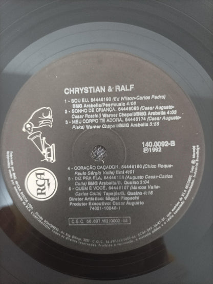 Lp Vinil Chrystian & Ralf 1992 Com Encarte