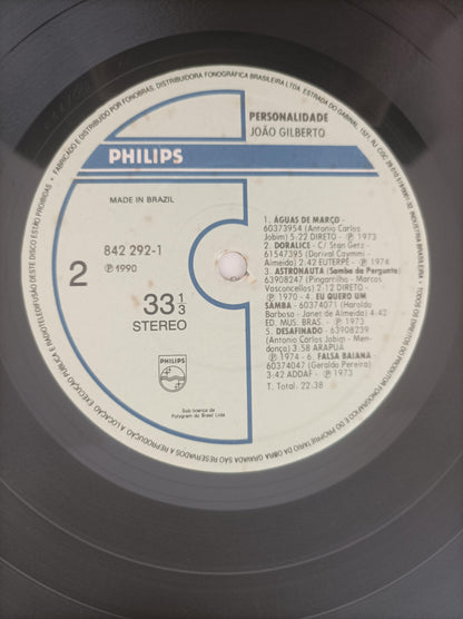 Lp Vinil João Gilberto Personalidade Best Of Brazil Encarte