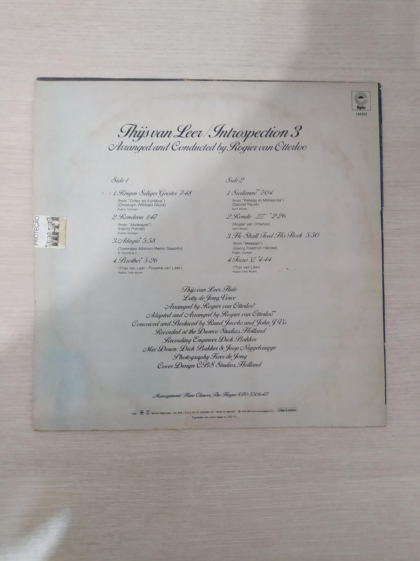 Lp Vinil Thijs Van Leer Introspection 3