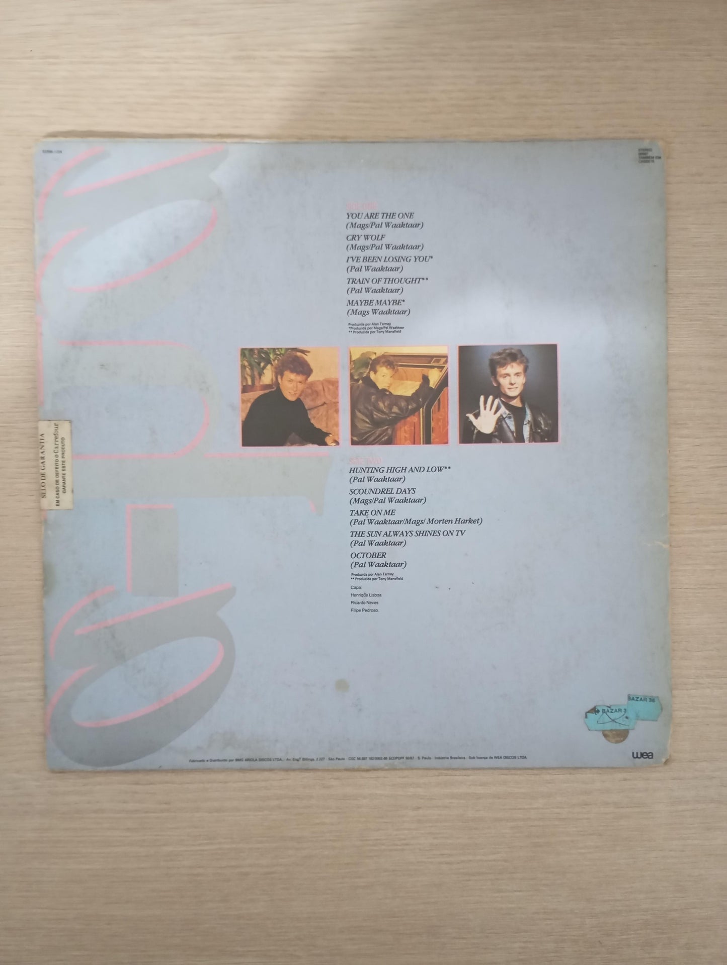 Lp Vinil a-ha On Tour In Brazil Com Encarte