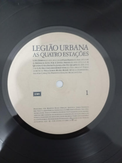 Lp Vinil Legião Urbana As Quatro Estações Com Encarte