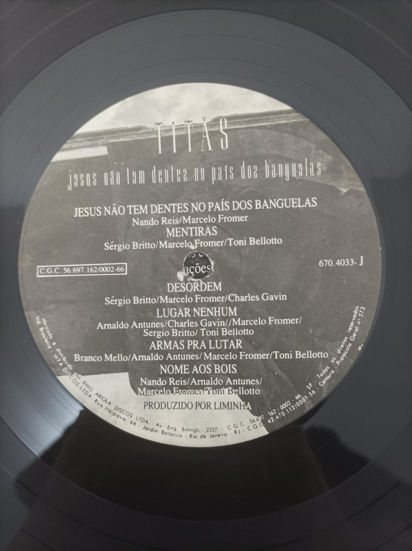 Disco Vinil Jesus Não Tem Dentes País Dos Banguelas Titãs A