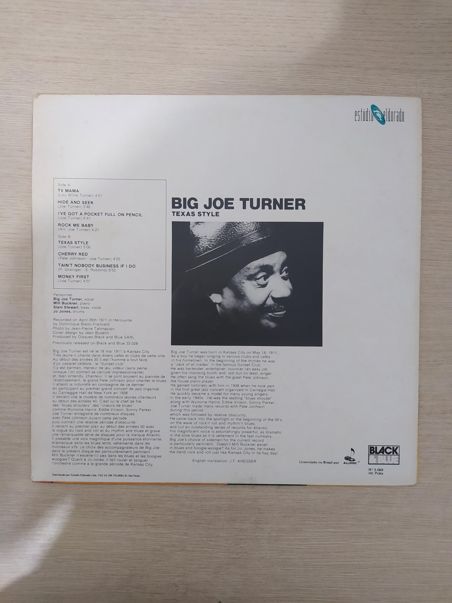 Lp Vinil Big Joe Turner Texas Style