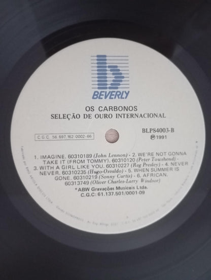 Lp Vinil Os Carbonos Seleção De Ouro Internacional