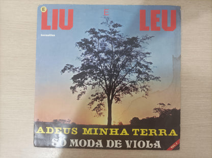 Lp Vinil Liu E Léu Adeus Minha Terra Só Moda de Viola Vol. 1