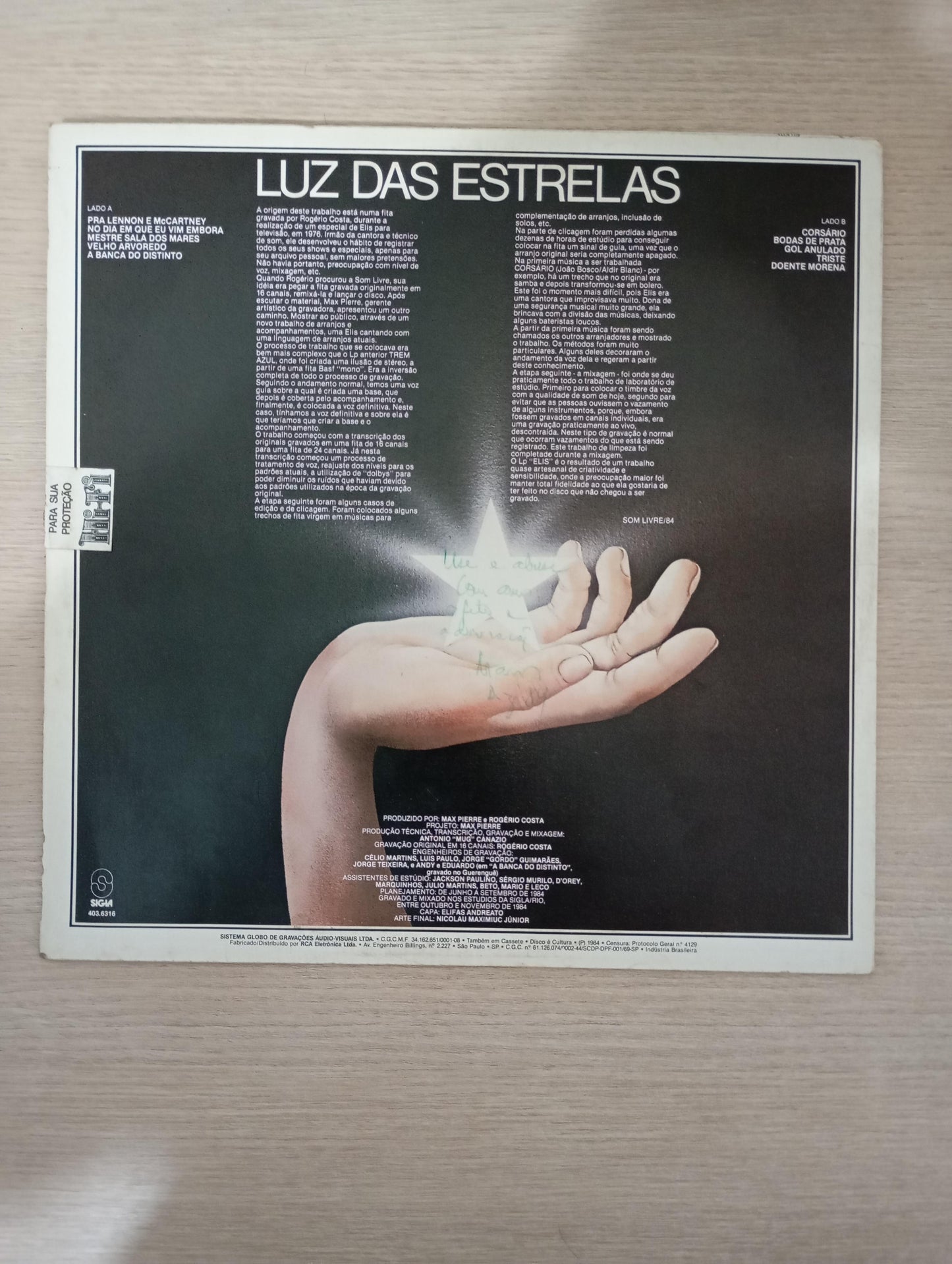 Lp Vinil Elis Regina Luz Das Estrelas Com Encarte