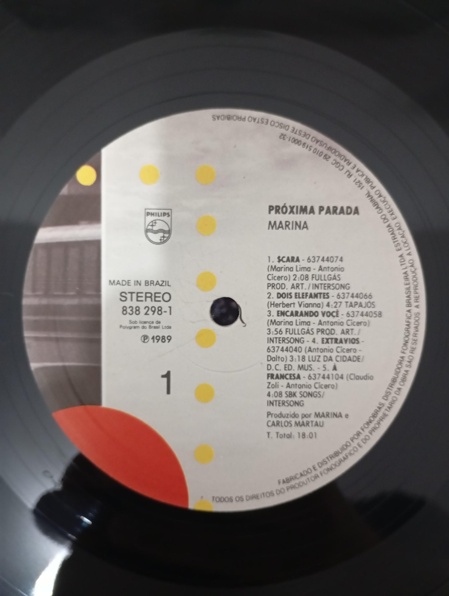 Lp Vinil Marina Lima Próxima Parada Com Encarte