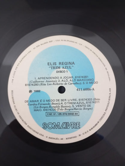 Lp Vinil Elis Regina Trem Azul Duplo Com Encarte