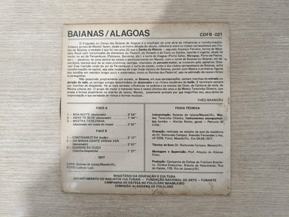 Compacto Vinil Folclore Brasileiro 21 Baianas / Alagoas