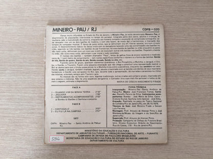 Compacto Vinil Mineiro-Pau / RJ Folclore Brasileiro 20 A
