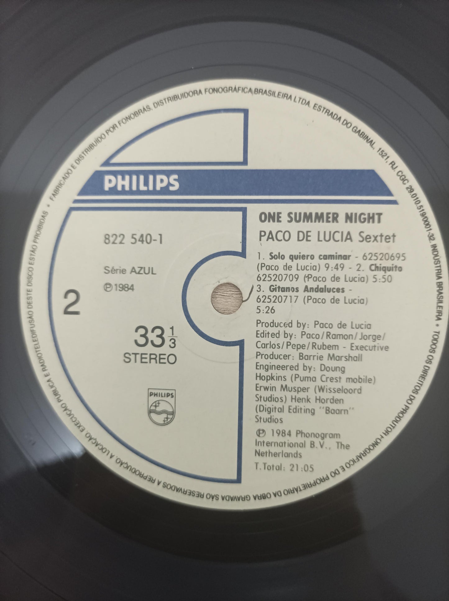 Lp Vinil Paco De Lucía One Summer Night Duplo