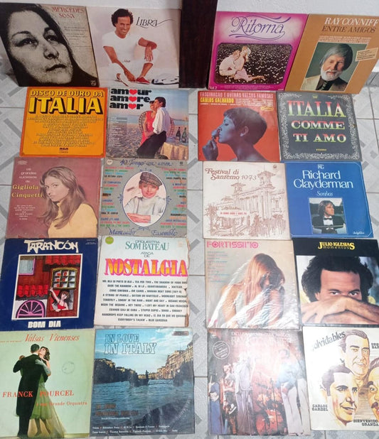 Lp Vinil Lote 20 Discos de Latinas / Européias