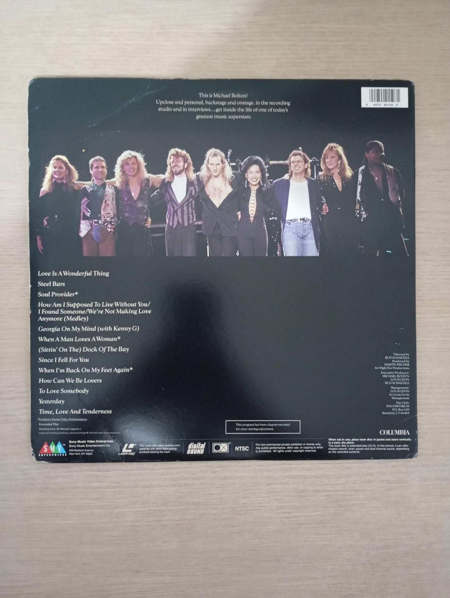 LD LaserDisc Michael Bolton This Is Michael Bolton Imp USA