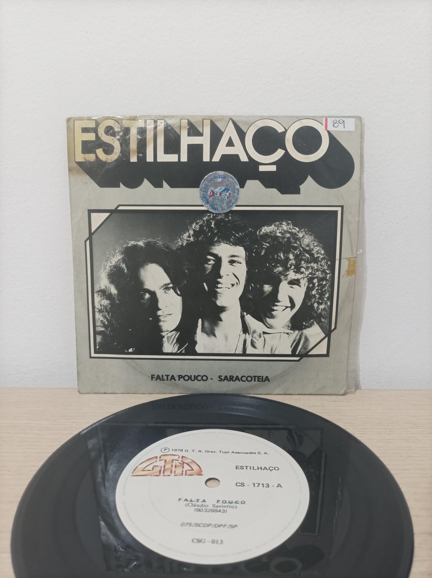 Compacto Vinil Estilhaço Falta Pouco / Saracoteia