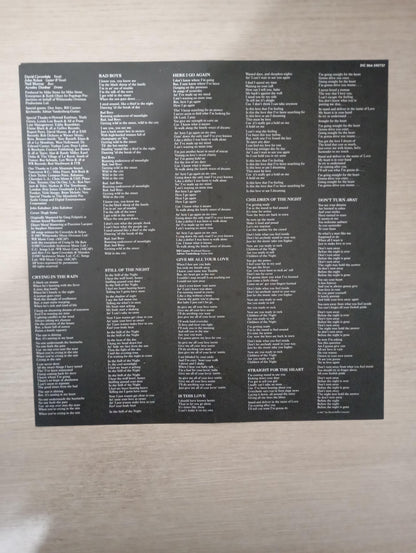 Lp Vinil Whitesnake 1987 Com Encarte