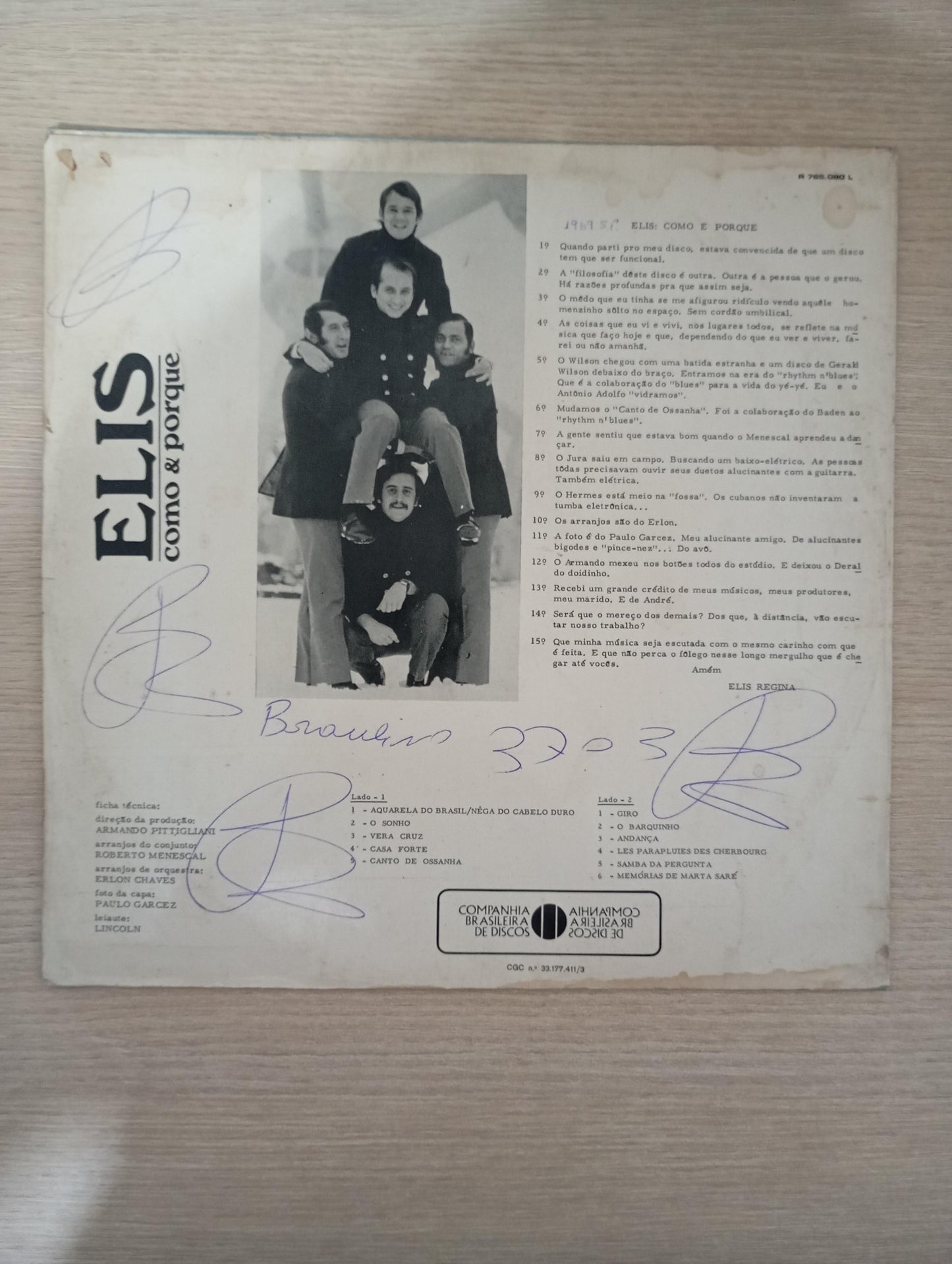Lp Vinil Elis Regina Como & Porque