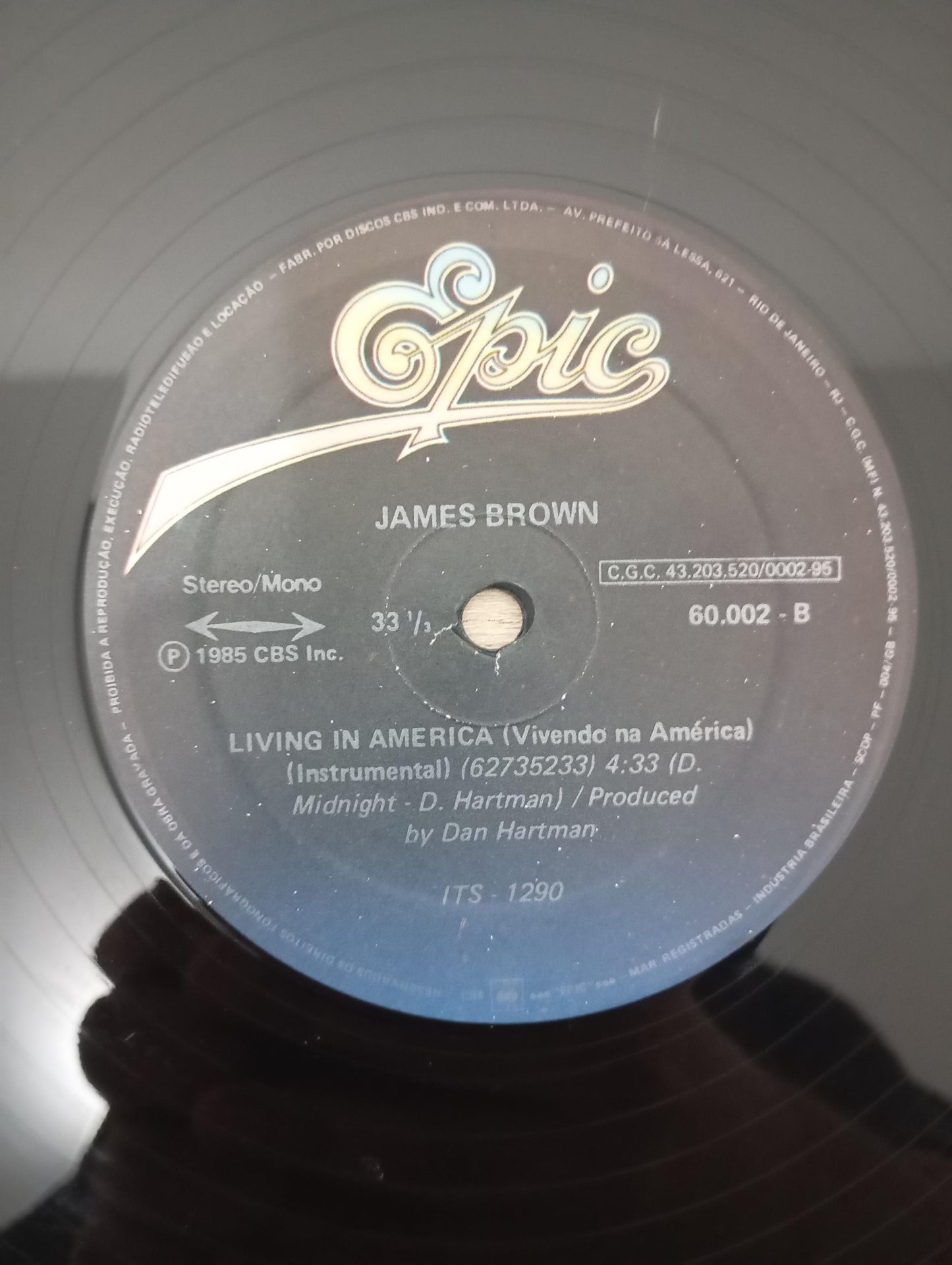 Lp Vinil James Brown Living In America (Versão Re-Mix)