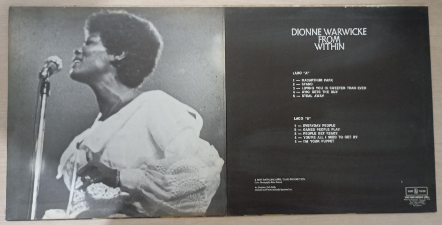 Lp Vinil Dionne Warwick From Within Capa Dupla