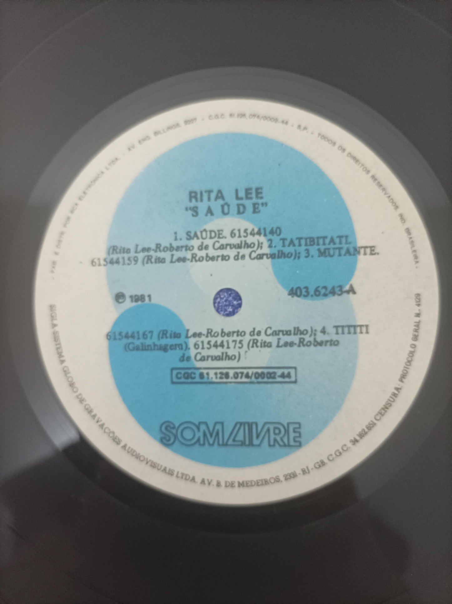 Lp Vinil Rita Lee & Roberto Saúde Com Encarte