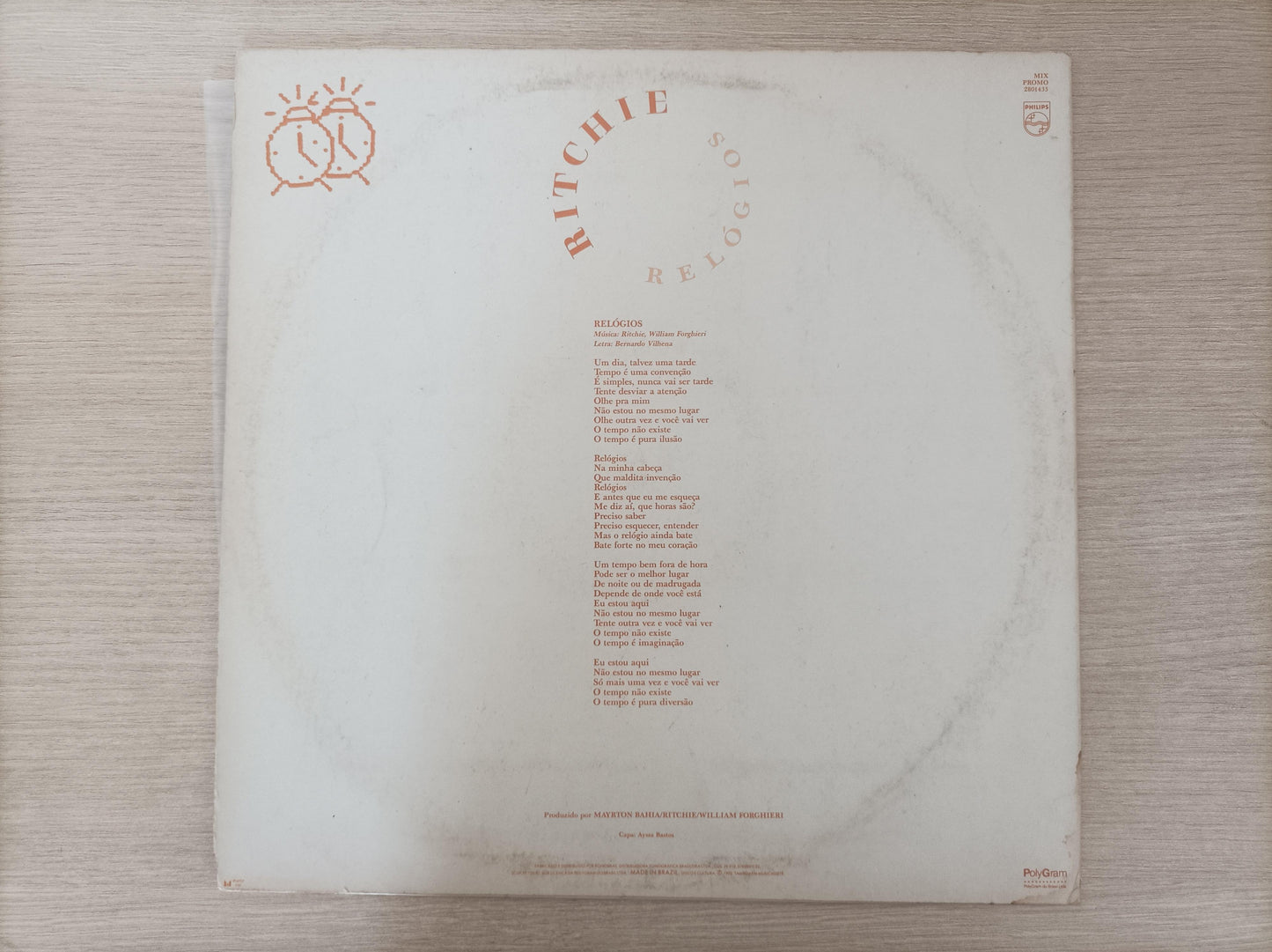 Lp Vinil Ritchie Relógios