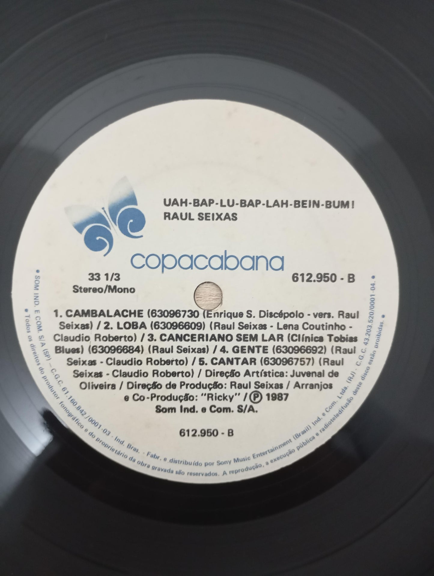 Lp Vinil Raul Seixas Uah-Bap-Lu-Bap-Lah-Béin-Bum!