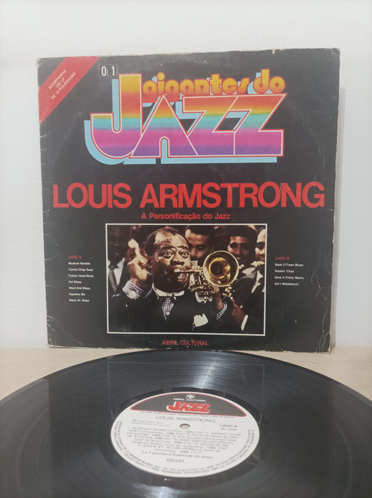 Lp Vinil Louis Armstrong Gigantes do Jazz Capa Dupla