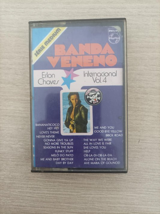 Fita K7 Cassete Banda Veneno Internacional Vol. 4