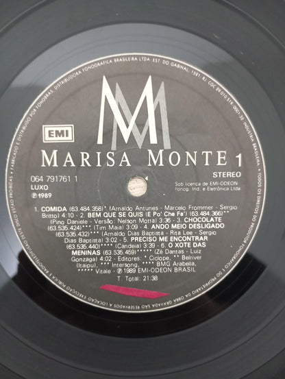 Lp Vinil Marisa Monte MM 1989 Com Encarte