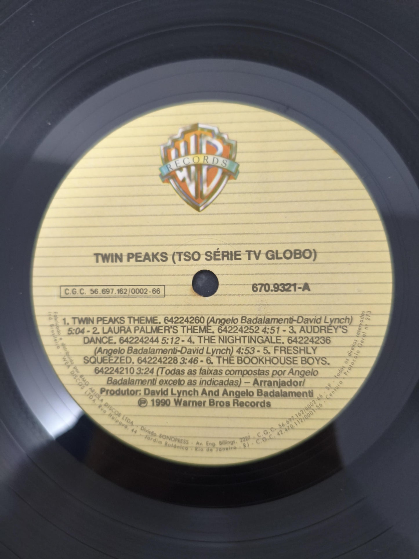 Lp Vinil Angelo Badalamenti Music From Twin Peaks C/ Encarte