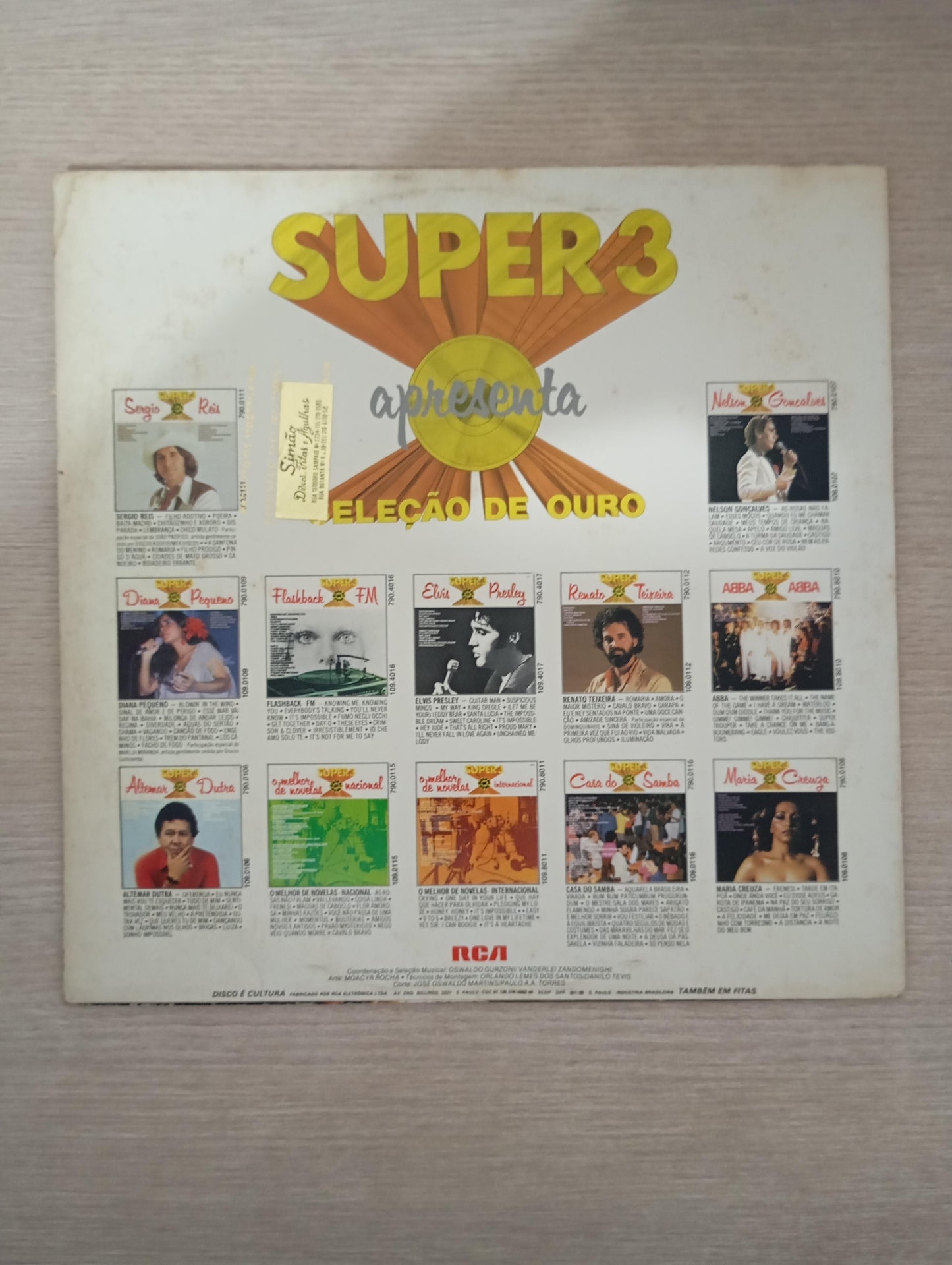 Lp Vinil ABBA Super 3 Disco de Ouro