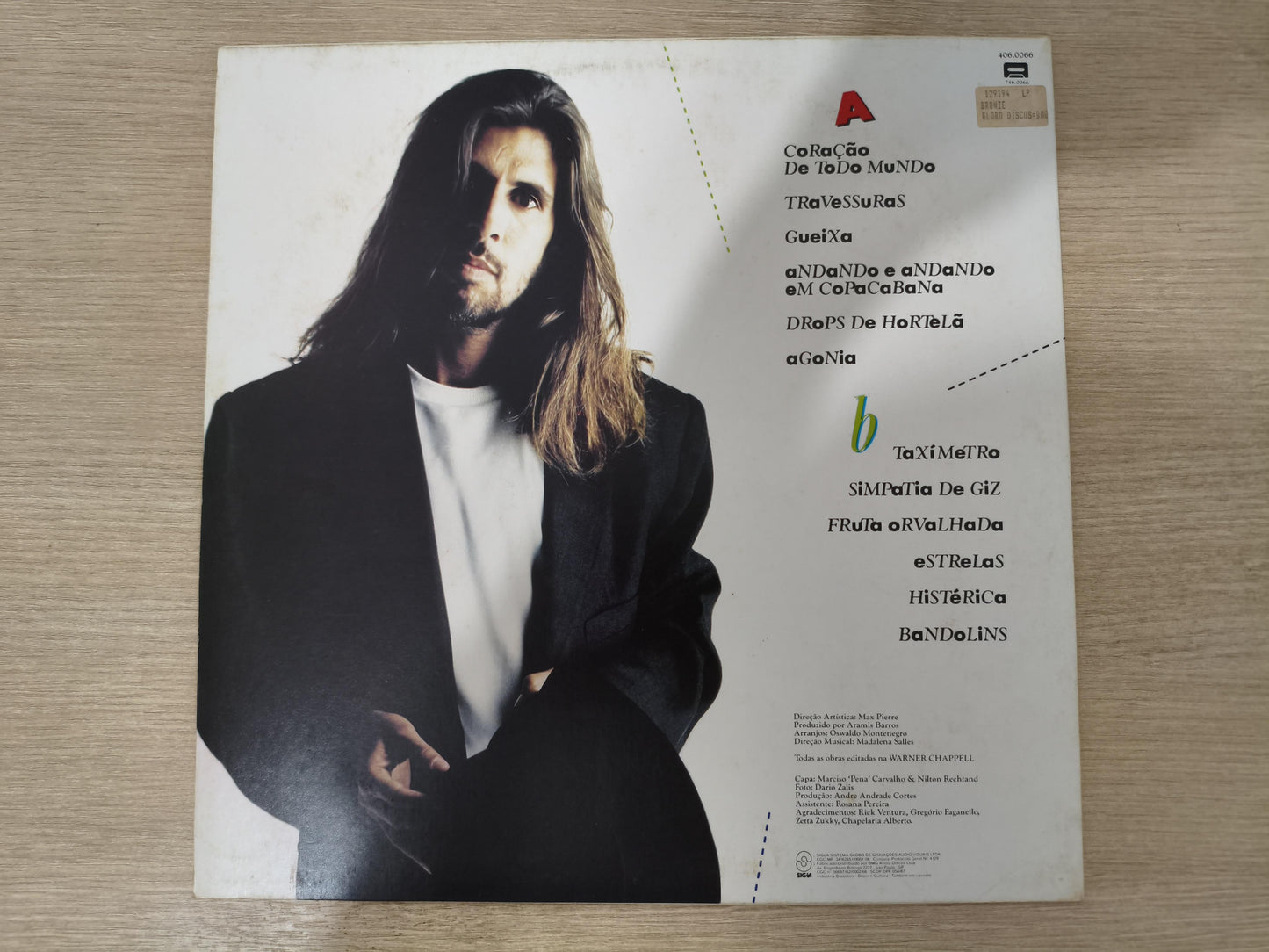 Lp Vinil Oswaldo Montenegro 1990 Com Encarte