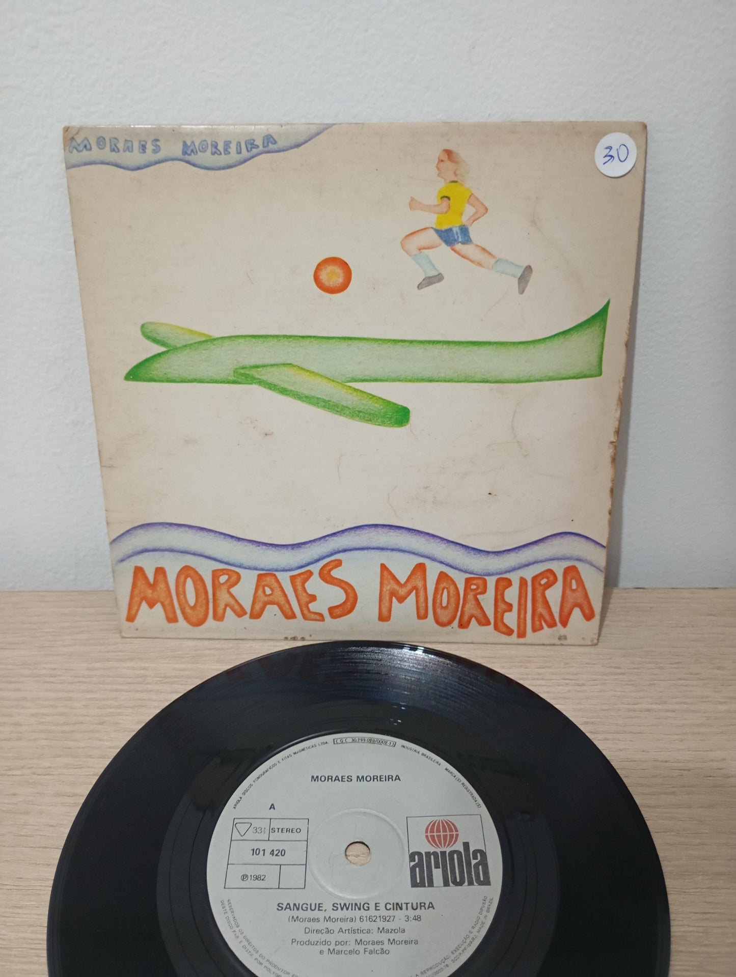 Vinil Compacto Moraes Moreira Sangue Swing / Milagre Alegria