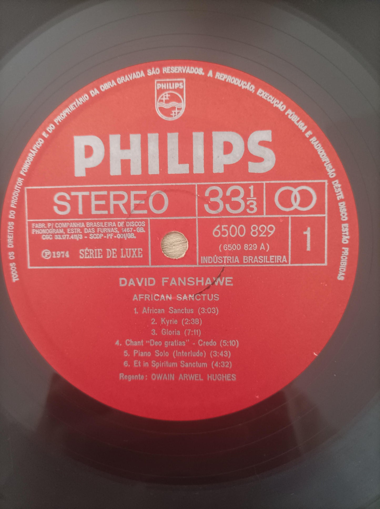 Disco Vinil African Sanctus David Fanshawe A