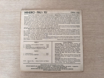 Compacto Vinil Folclore Brasileiro 20 Mineiro-Pau / RJ