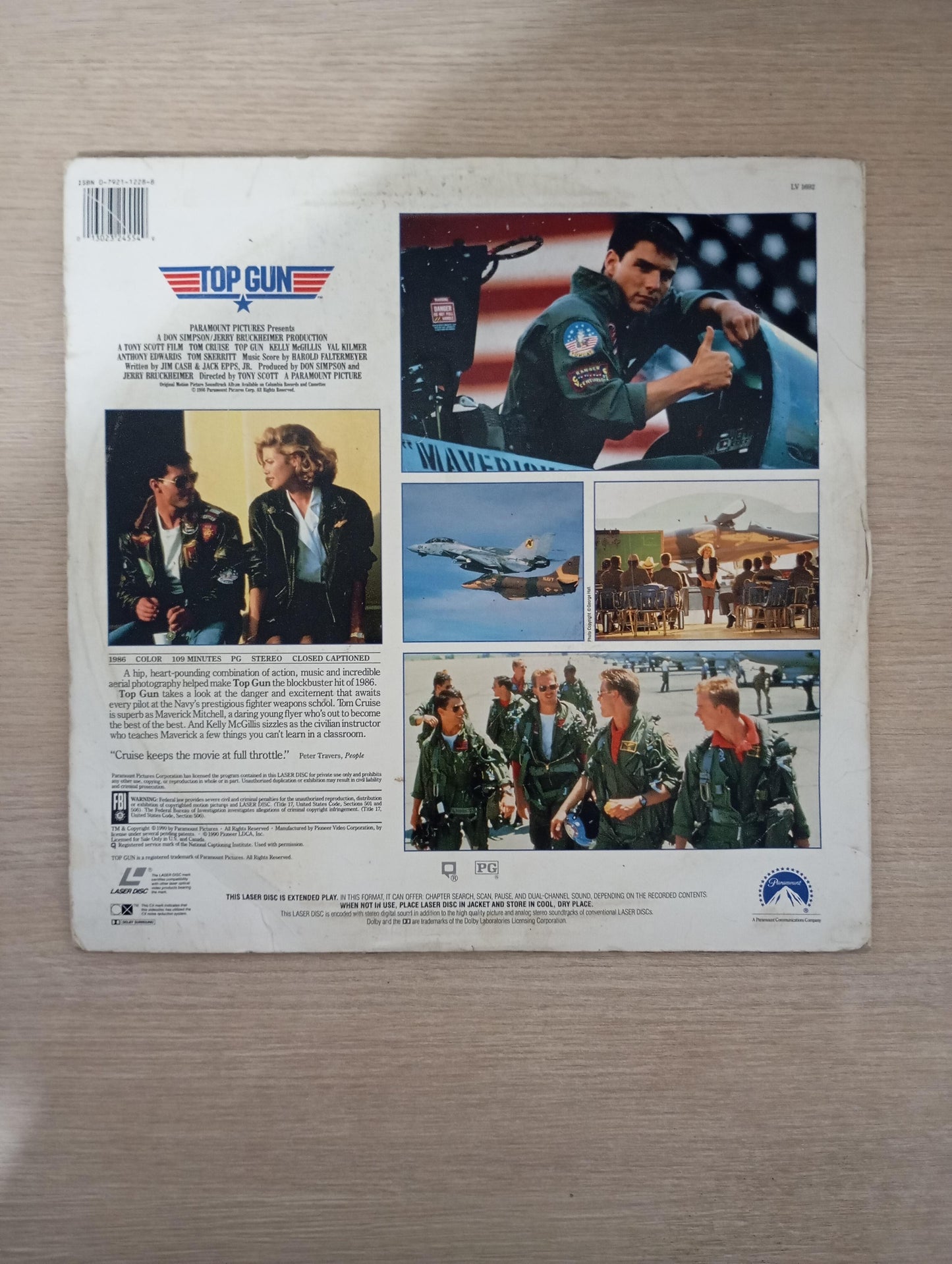 LD LaserDisc Top Gun Soundtrack Importado