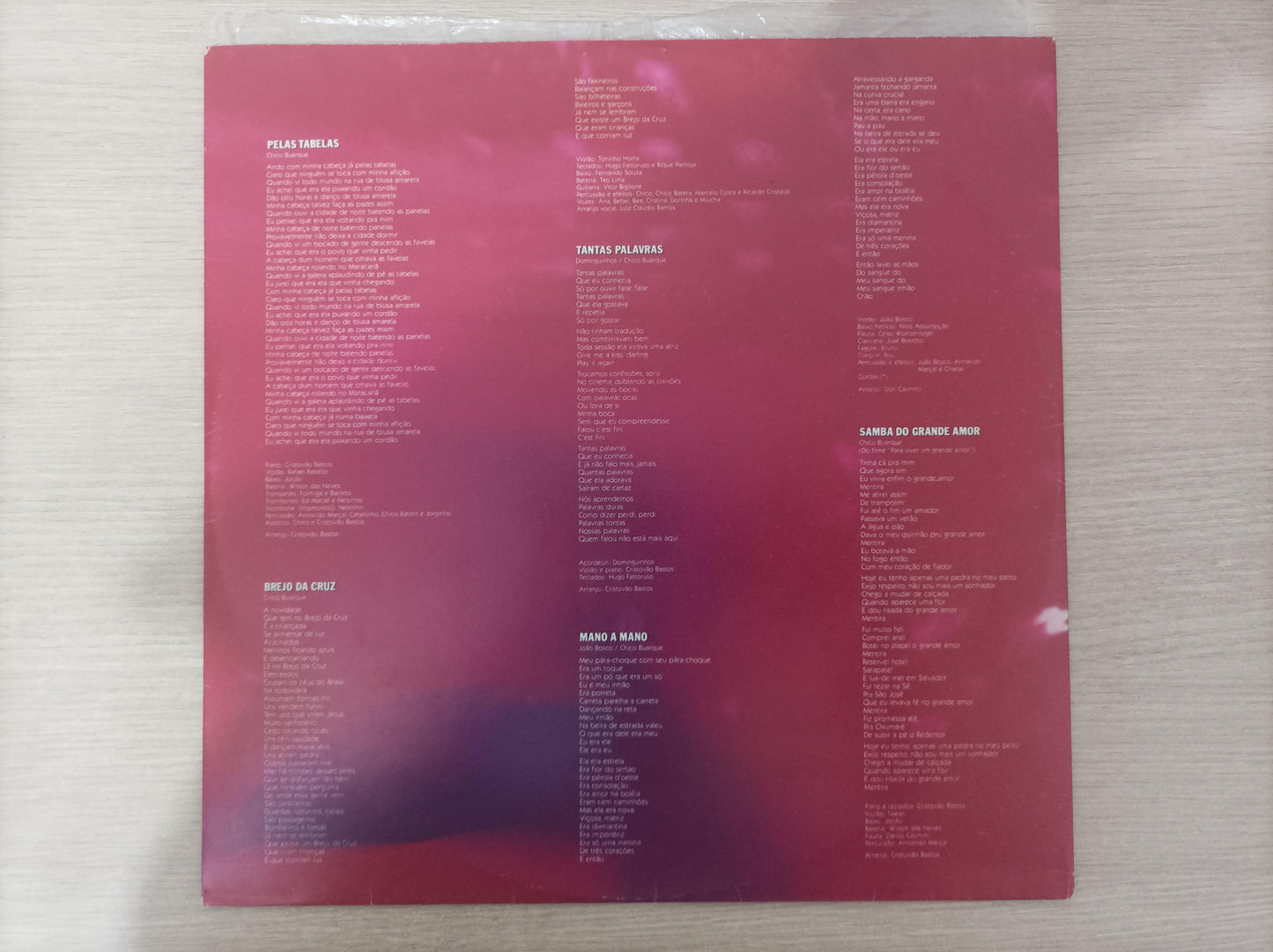 Lp Vinil Chico Buarque 1984 Com Encarte