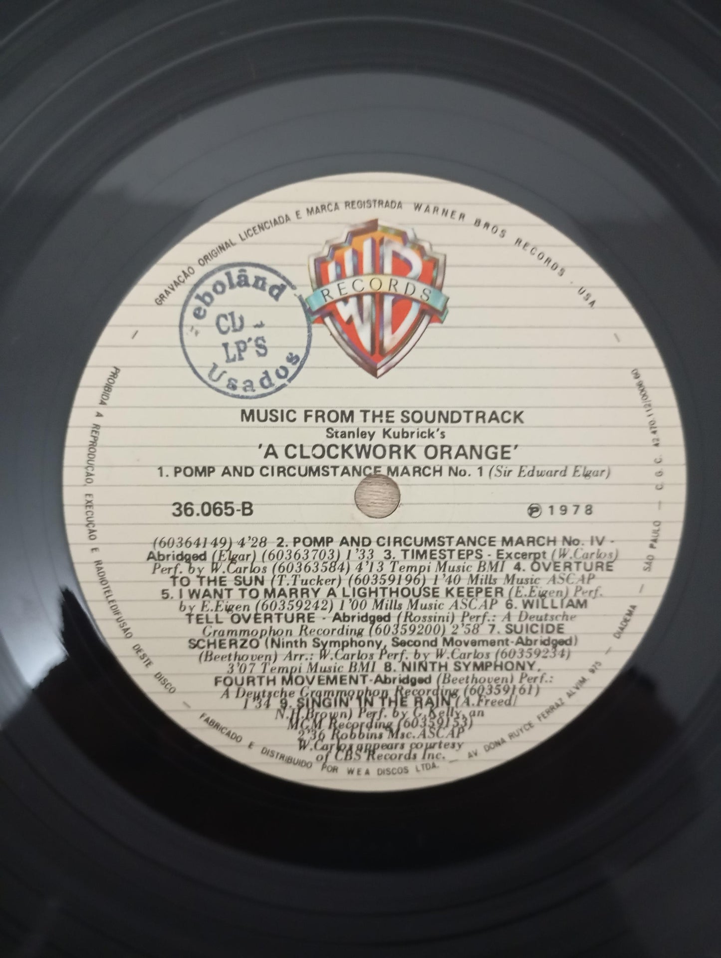 Lp Vinil Stanley Kubrick A Clockwork Orange