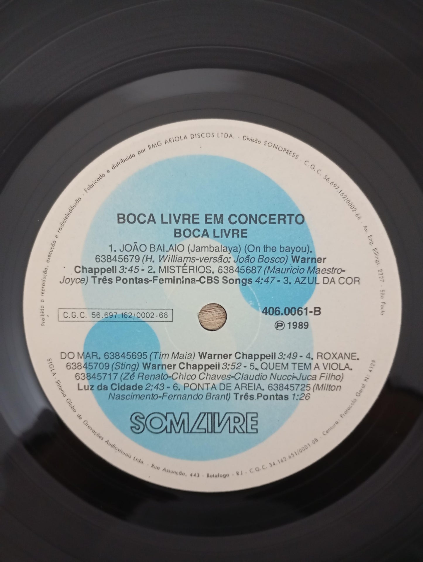Disco Vinil Em Concerto Boca Livre Com Encarte A