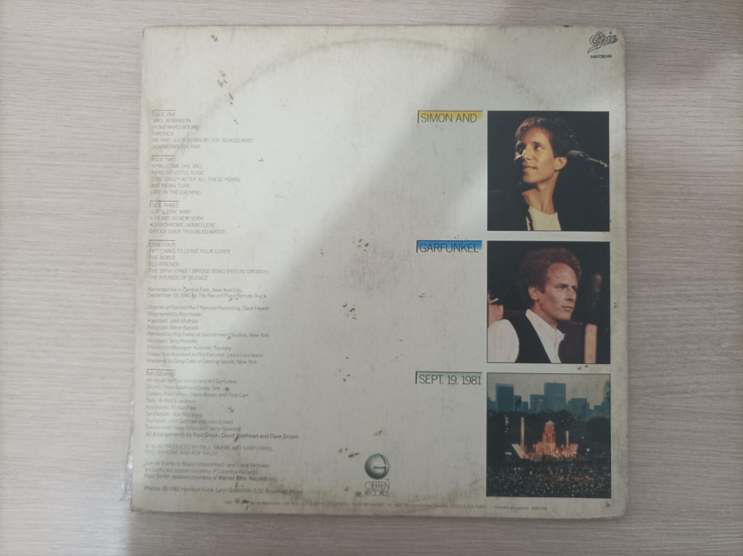 Disco Vinil Concert Central Park Simon & Garfunkel Duplo B