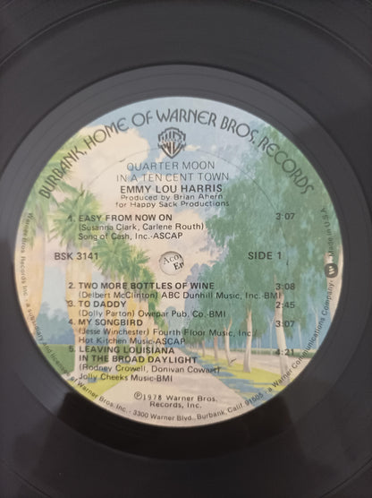 Lp Vinil Emmylou Harris Quarter Moon Ten Cent Importado