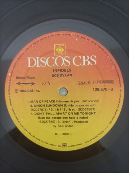 Lp Vinil Bob Dylan Infidels