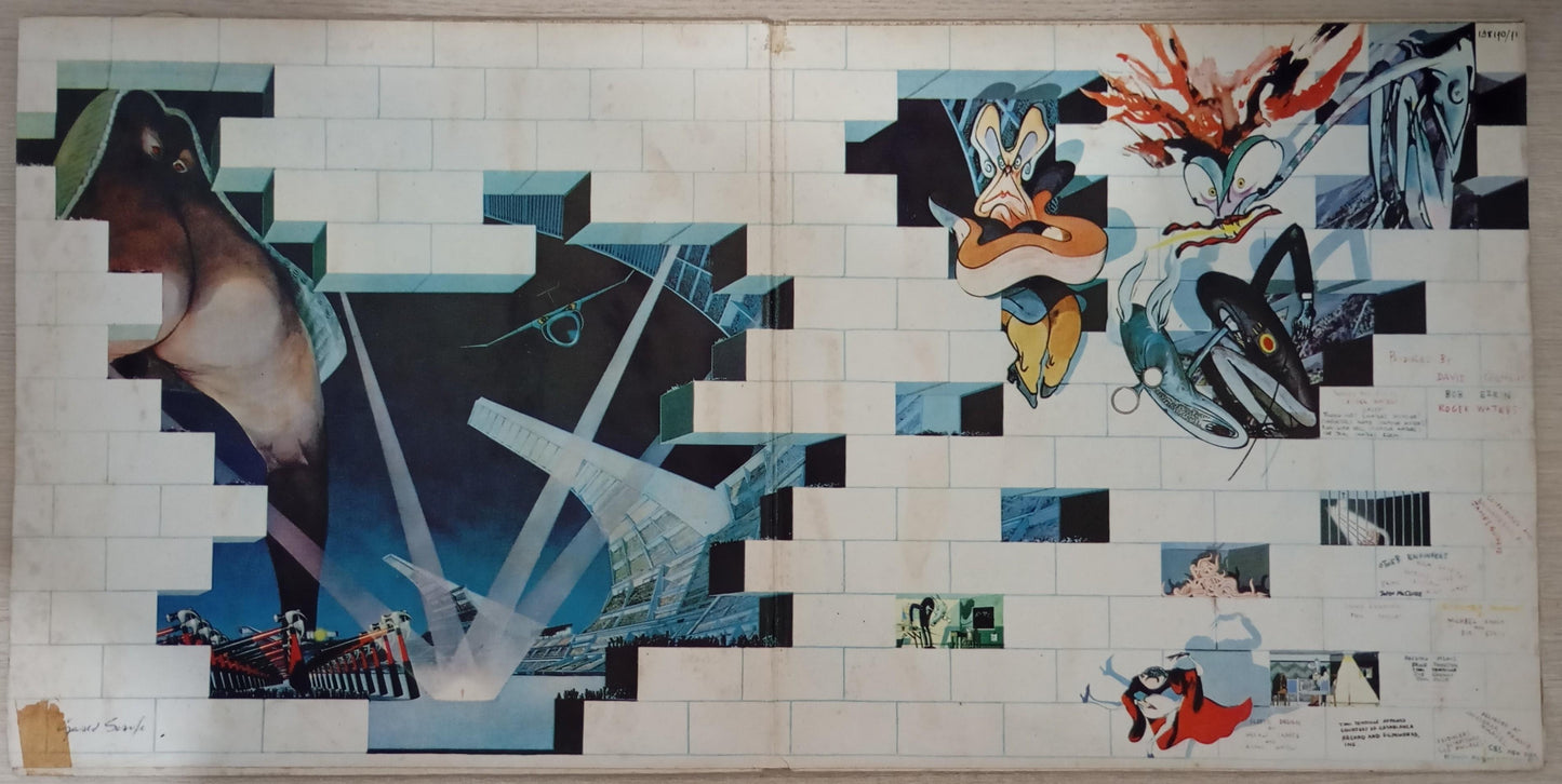 Lp Vinil Pink Floyd The Wall Duplo Com Encartes