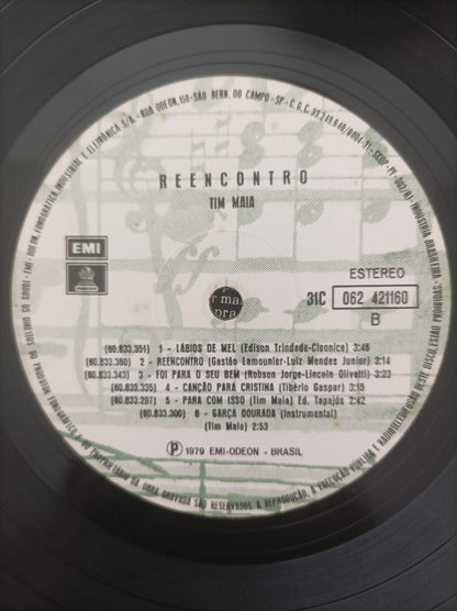 Lp Vinil Tim Maia Reencontro Com Encarte