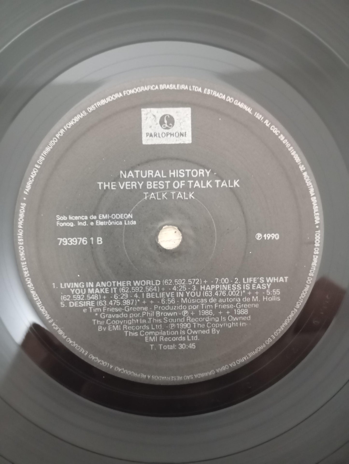 Lp Vinil Talk Talk Natural History Very Best Of C Encarte