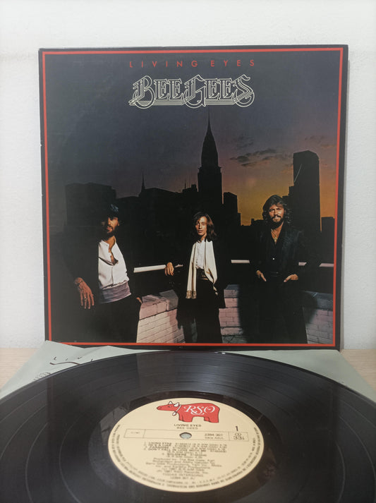 Lp Vinil Bee Gees Living Eyes Capa Dupla Com Encarte
