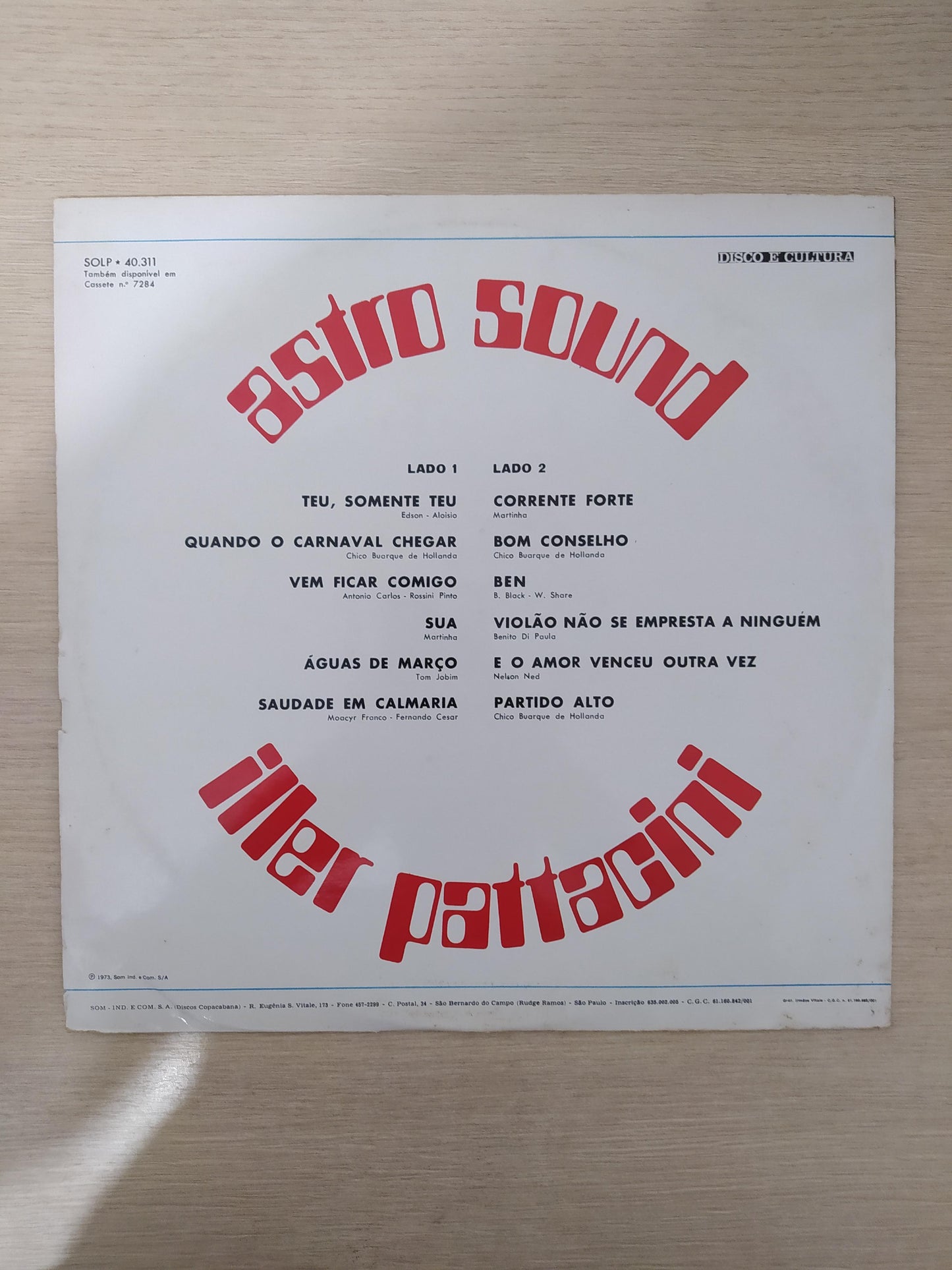 Lp Vinil Iller Pattacini Astro Sound