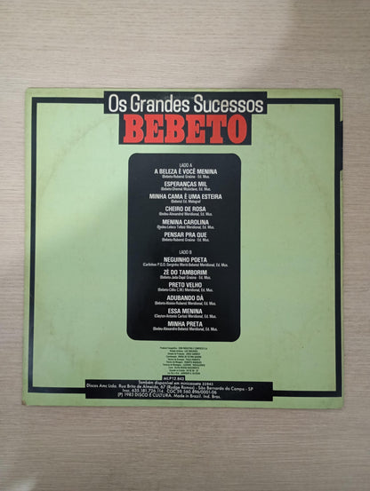 Lp Vinil Bebeto Os Grandes Sucessos