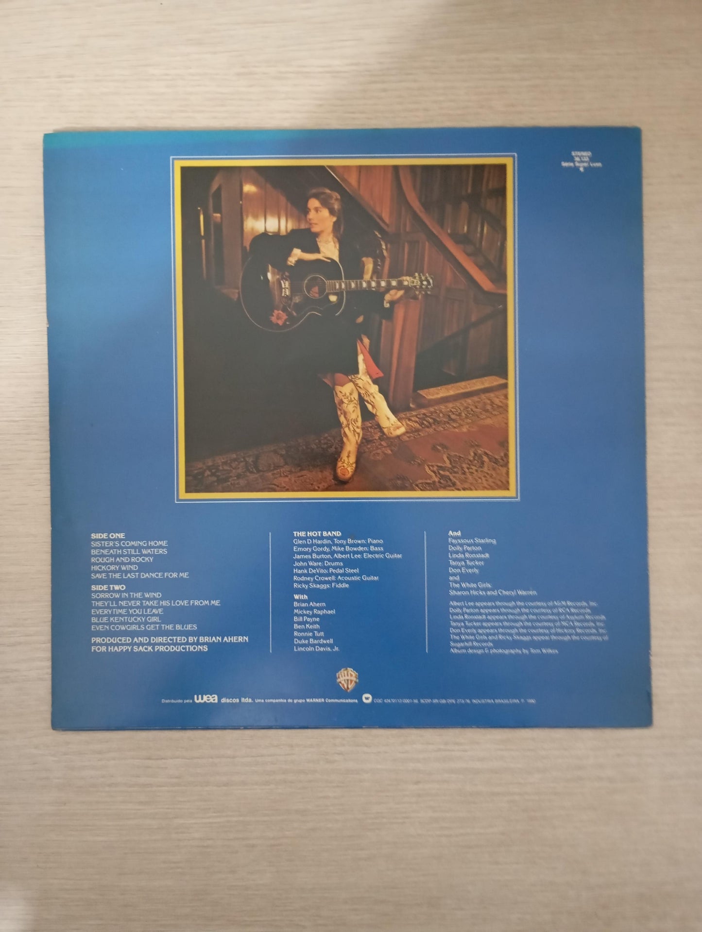 Lp Vinil Emmylou Harris Blue Kentucky Girl Com Encarte