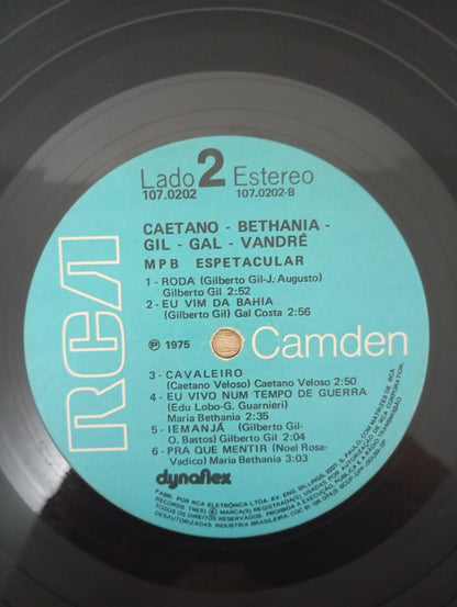 Lp Vinil Bethânia Gil Gal Wandré Caetano MPB Espetacular